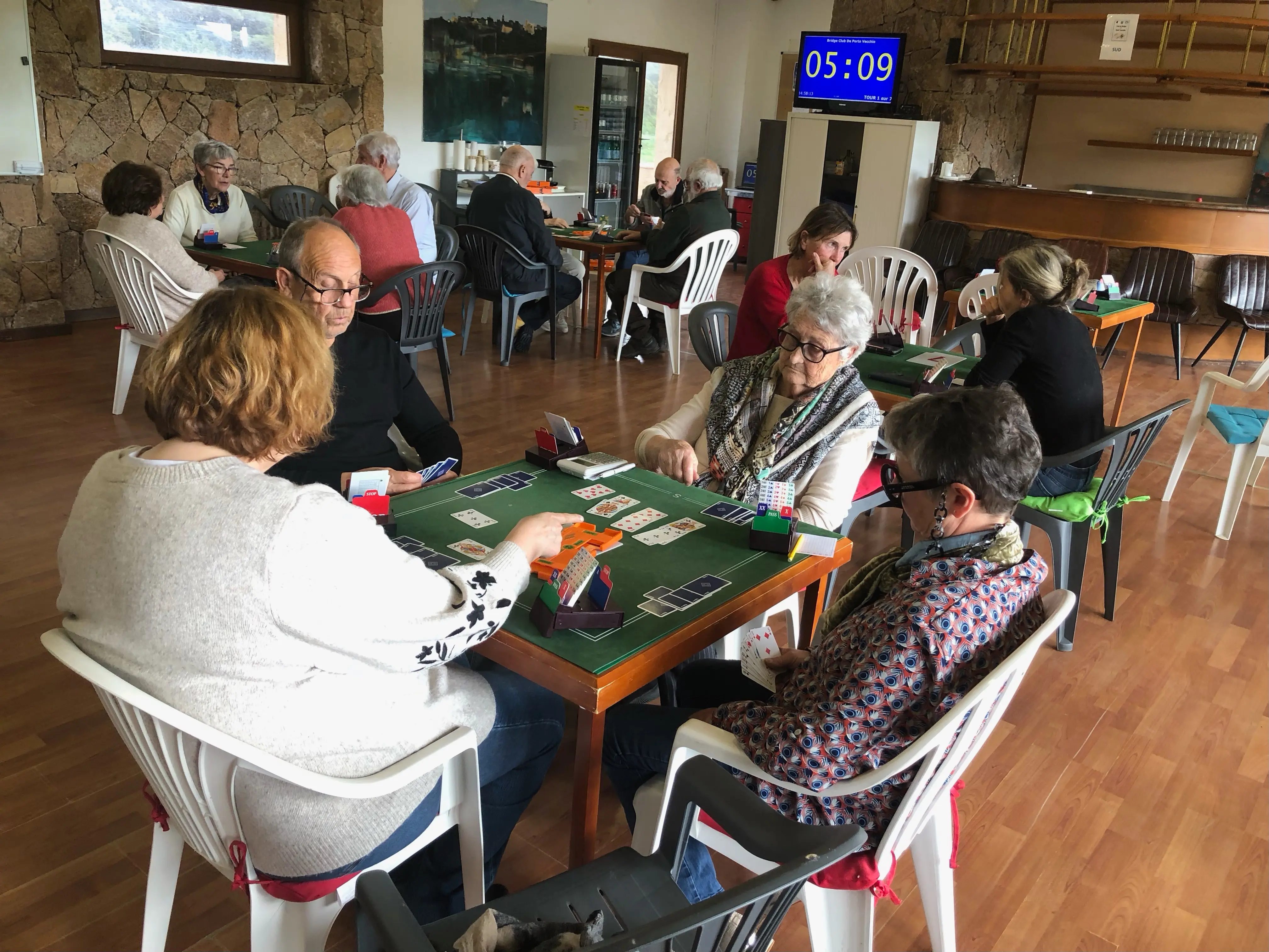 Horaires d'été au Bridge Club Porto-Vecchio